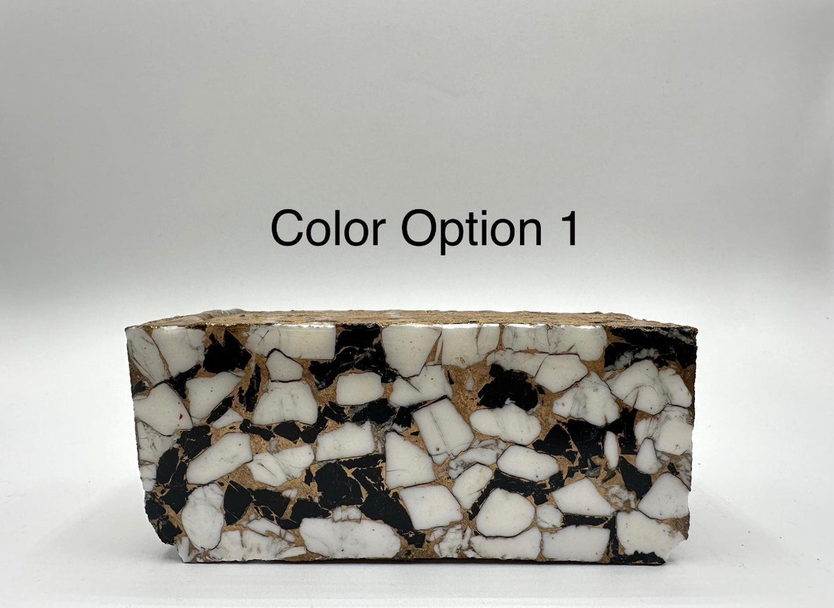 White Buffalo, Kingman Turquoise & Bronze Compressed Nugget Composites