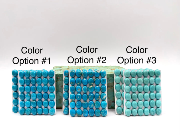 8x10mm OVAL Kingman Turquoise Calibrated Cabochons