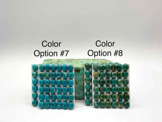 8x10mm OVAL Kingman Turquoise Calibrated Cabochons