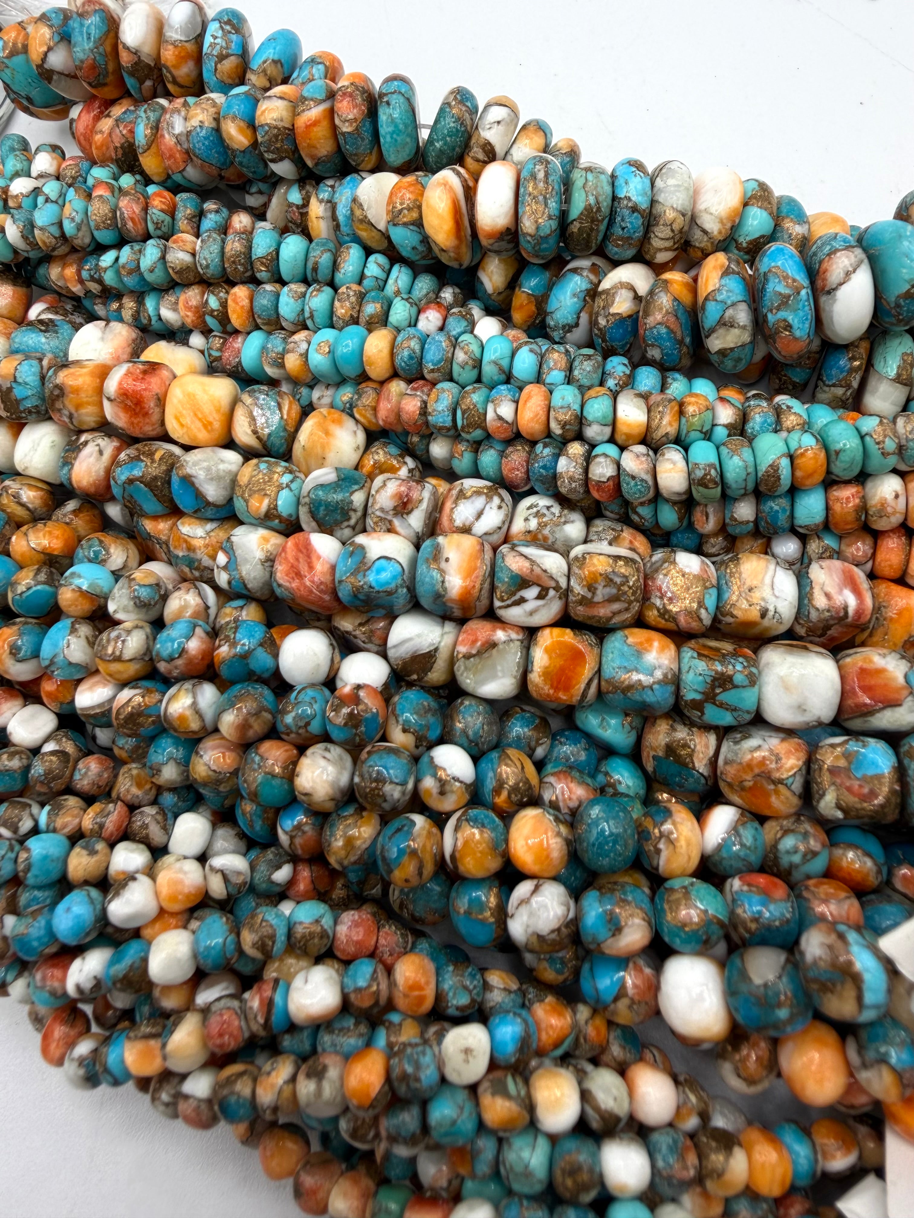 Spiny Oyster & Kingman Turquoise Beads