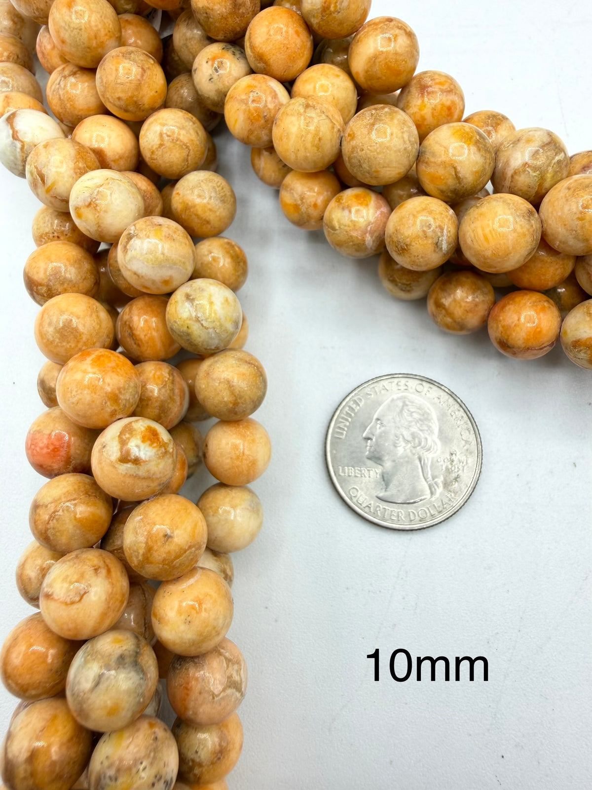 Round Coral Beads - 6mm, 8mm & 10mm - 16" Strands