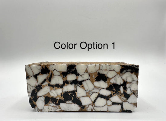 White Buffalo, Kingman Turquoise & Bronze Compressed Nugget Composites