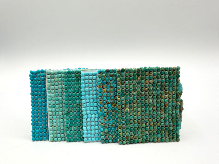 3mm ROUND - Kingman Turquoise Calibrated Cabochons